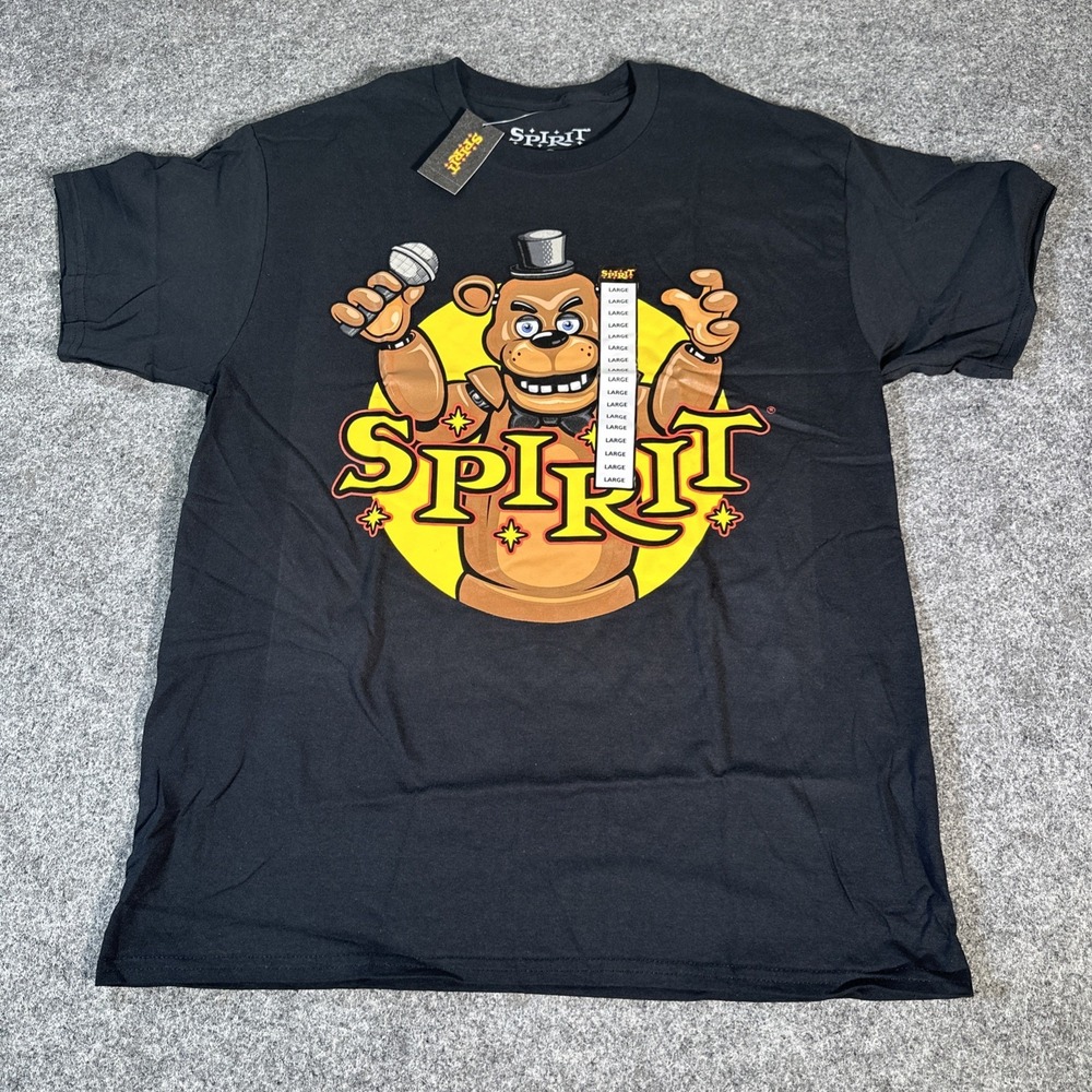 Spirit Halloween Five Nights at Freddy's Fazbear T Shirt Size Large Brand New